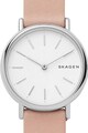 Skagen Часовник Signatur с кожена каишка Жени