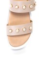 Bullboxer Sandale flatform de piele decorate cu perle sintetice Femei