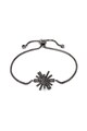 Folli Follie Bratara ajustabila din argint 925 placat cu rodiu, cu zirconia Star Flower Femei