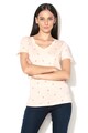 Maison Scotch Modal tartalmú, v-nyakú póló grafikai mintával női