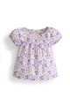 JoJo Maman Bebe Tricou lejer cu model floral Fete