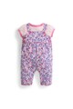 JoJo Maman Bebe Set de salopeta si bluza cu model Fete