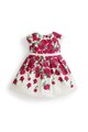 JoJo Maman Bebe Rochie evazata cu model floral Fete