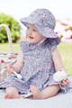 JoJo Maman Bebe Set de rochie si chiloti cu imprimeu floral Fete