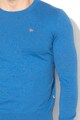 Napapijri Decatur finomkötésű pulóver hímzett logóval férfi