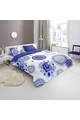 HIP Lenjerie de pat  Grande, pentru 2 persoane, bumbac satinat 100%, 200x200 cm, Albastru Femei