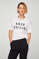 Mango Tricou din bumbac organic cu imprimeu text Upside Femei