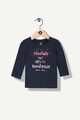 Z Kids Bluza cu imprimeu text Fete