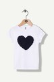 Z Kids Тениска със сърцевидна апликация Момичета