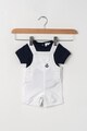 Z Kids Set de tricou si salopeta cu broderie discreta Baieti