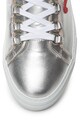 JUST CAVALLI Кожени спортни обувки с метализиран ефект Жени