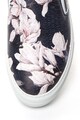 JUST CAVALLI Pantofi slip-on de piele cu imprimeu floral si model de piele de reptila Femei