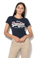 SUPERDRY Tricou retro cu imprimeu logo, din amestec de modal Femei