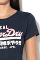 SUPERDRY Tricou retro cu imprimeu logo, din amestec de modal Femei