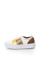 Pollini Pantofi sport flatform cu aspect metalizat Femei