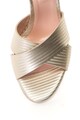 Pollini Sandale de piele sintetica cu toc inalt si design incrucisat Femei