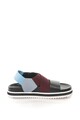 Pollini Sandale flatform cu insertii de piele Femei