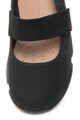 Clarks Pantofi Mary Jane din piele nabuc cu banda velcro Tri Carrie Femei