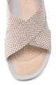 Clarks Кожени сандали Tri Chloe с отворена пета Жени