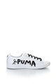 Puma Pantofi sport de piele cu detalii contrastante Clyde, Unisex Femei