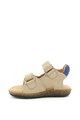 Aster kids Sandale de piele nabuc cu garnituri contrastante Sostec Baieti