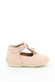 Aster kids Pantofi de piele cu bareta in forma de T Olea Fete