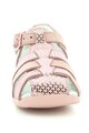 Kickers kids Sandale de piele nabuc cu bareta pe glezna BIGFLY Fete