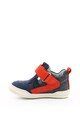 Kickers kids Pantofi sport de piele si panza cu bareta in forma de T JASON Baieti