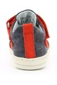 Kickers kids Pantofi sport de piele si panza cu bareta in forma de T JASON Baieti