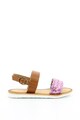 Kickers kids Sandale slingback de piele cu insertie metalizata SPORIA Fete