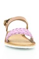 Kickers kids Sandale slingback de piele cu insertie metalizata SPORIA Fete