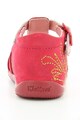 Kickers kids Sandale de piele nabuc cu cusaturi decorative Brio Fete