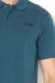 The North Face Tricou polo din pique cu logo brodat Barbati