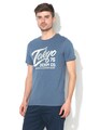 Jack & Jones Tricou slim fit cu model text Slub Barbati