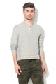 Jack & Jones Блуза Sebastian с копчета, Светлосив меланж, S Мъже