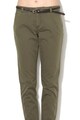 Vero Moda Pantaloni chino cu o curea impletita Flame Femei