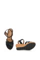 s.Oliver Sandale slingback wedge cu insertii de piele intoarsa Femei