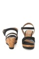 s.Oliver Sandale slingback wedge cu insertii de piele intoarsa Femei