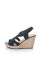 Tamaris Sandale wedge de piele intoarsa Femei