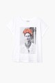 Mango Tricou din amestec de modal cu imprimeu grafic Frida Femei