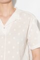 Zee Lane Denim Уголемена блуза на точки с асиметричен подгъв Жени