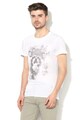 BLEND Tricou slim fit cu imprimeu grafic Barbati