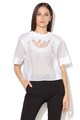 Silvian Heach Bluza crop cu volane si dantela brodata Corupa Femei