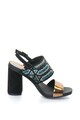 Tosca Blu Sandale slingback de piele si piele intoarsa Femei