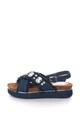 Oakoui Sandale slingback din denim, cu platforma si strasuri Giglio Femei