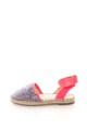 GUESS Sandale slingback tip espadrile cu barete infasurabile Fete