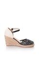 Laura Biagiotti Sandale wedge tip espadrile, cu strasuri Femei