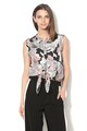 Fornarina Bluza cu model floral abstract, cu un cordon in talie Tiffany Femei