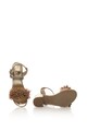 Zee Lane Collection Sandale de piele intoarsa cu bareta pe glezna Femei