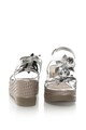 Zee Lane Collection Sandale wedge de piele lacuita cu aplicatii florale Femei